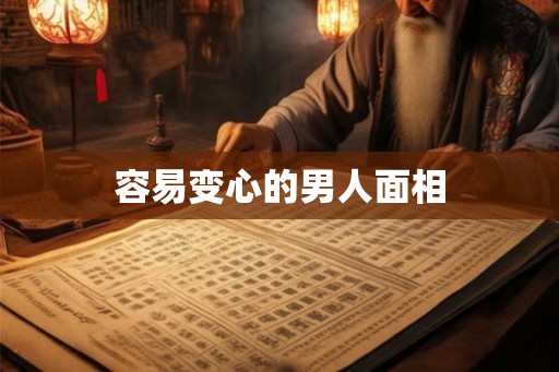 容易变心的男人面相