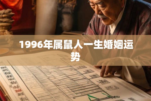1996年属鼠人一生婚姻运势