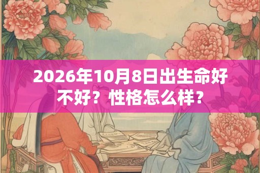 2026年10月8日出生命好不好？性格怎么样？