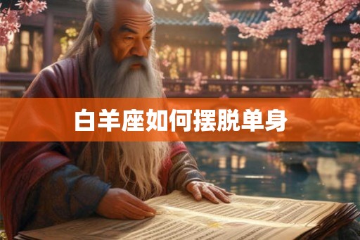 白羊座如何摆脱单身