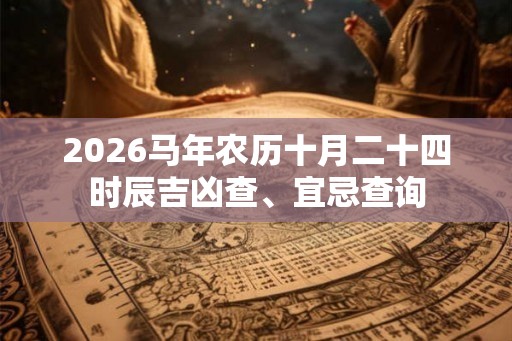 2026马年农历十月二十四时辰吉凶查、宜忌查询