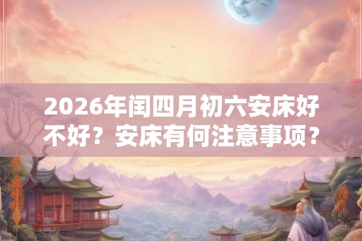 2026年闰四月初六安床好不好？安床有何注意事项？