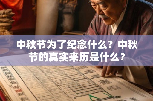 中秋节为了纪念什么？中秋节的真实来历是什么？
