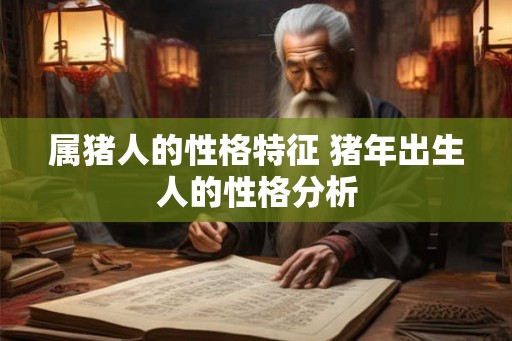 属猪人的性格特征 猪年出生人的性格分析