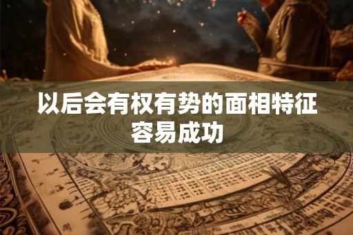 以后会有权有势的面相特征容易成功