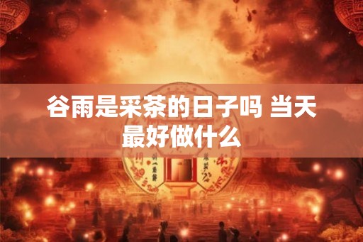 谷雨是采茶的日子吗 当天最好做什么