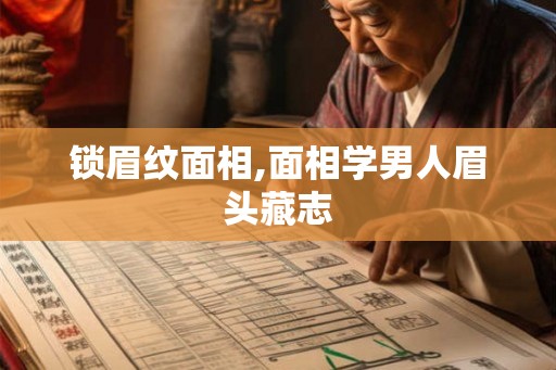 锁眉纹面相,面相学男人眉头藏志 锁眉纹面相,面相学男人眉头藏志