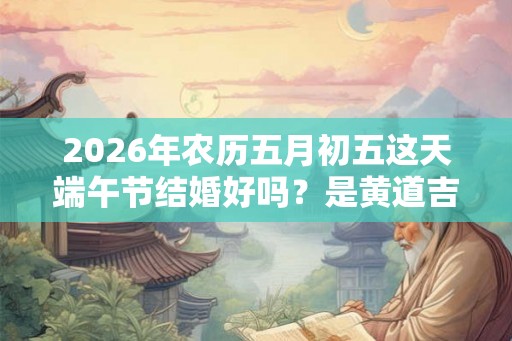 2026年农历五月初五这天端午节结婚好吗？是黄道吉日吗？