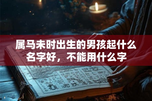 属马未时出生的男孩起什么名字好，不能用什么字