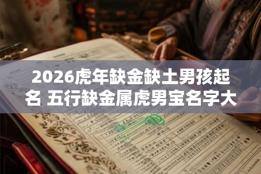 2026虎年缺金缺土男孩起名 五行缺金属虎男宝名字大全
