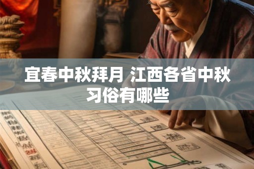 宜春中秋拜月 江西各省中秋习俗有哪些