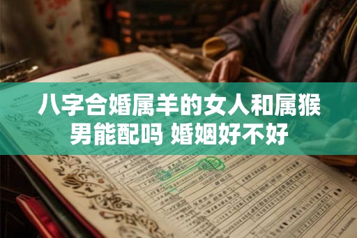 八字合婚属羊的女人和属猴男能配吗 婚姻好不好
