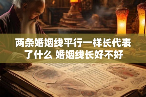 两条婚姻线平行一样长代表了什么 婚姻线长好不好