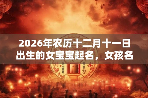 2026年农历十二月十一日出生的女宝宝起名，女孩名字推荐
