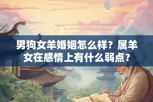 男狗女羊婚姻怎么样？属羊女在感情上有什么弱点？