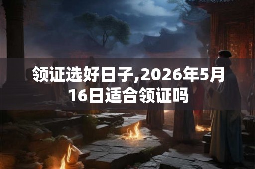 领证选好日子,2026年5月16日适合领证吗