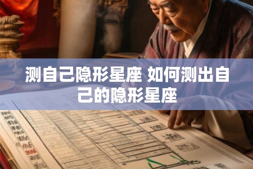 测自己隐形星座 如何测出自己的隐形星座