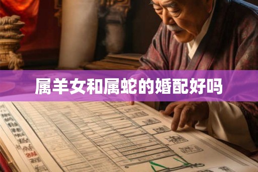 属羊女和属蛇的婚配好吗