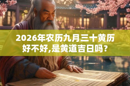 2026年农历九月三十黄历好不好,是黄道吉日吗？