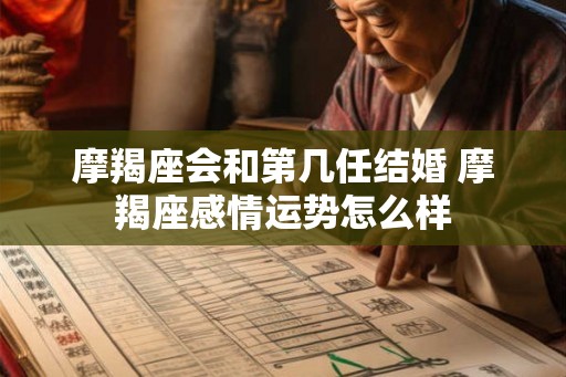 摩羯座会和第几任结婚 摩羯座感情运势怎么样
