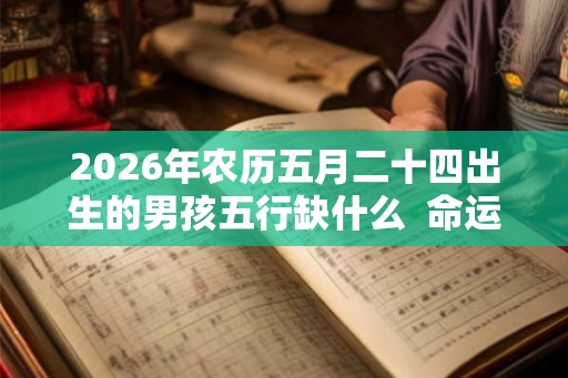 2026年农历五月二十四出生的男孩五行缺什么  命运分析