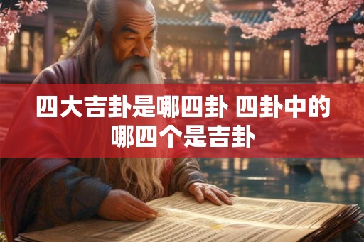 四大吉卦是哪四卦 四卦中的哪四个是吉卦