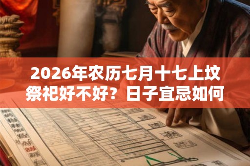2026年农历七月十七上坟祭祀好不好？日子宜忌如何？
