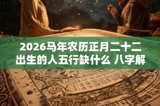 2026马年农历正月二十二出生的人五行缺什么 八字解析起名