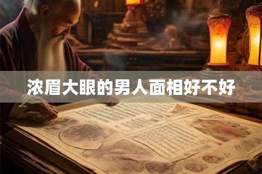 浓眉大眼的男人面相好不好