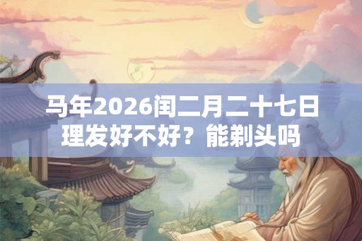 马年2026闰二月二十七日理发好不好？能剃头吗
