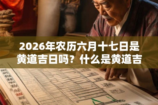 2026年农历六月十七日是黄道吉日吗？什么是黄道吉日？