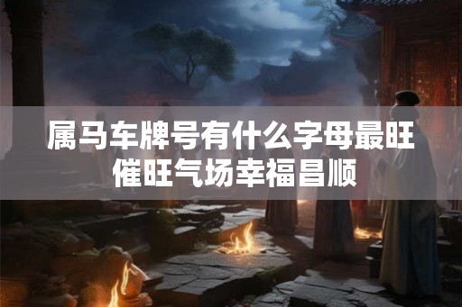 属马车牌号有什么字母最旺 催旺气场幸福昌顺 属马车牌号有什么字母最旺 催旺气场幸福昌顺