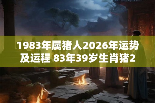 1983年属猪人2026年运势及运程 83年39岁生肖猪2026年运势 1983年属猪人2026年运势及运程 83年39岁生肖猪2026年运势