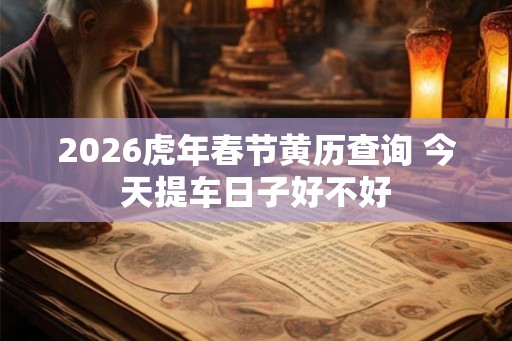 2026虎年春节黄历查询 今天提车日子好不好