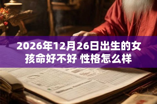 2026年12月26日出生的女孩命好不好 性格怎么样
