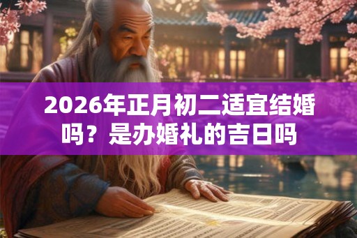 2026年正月初二适宜结婚吗？是办婚礼的吉日吗