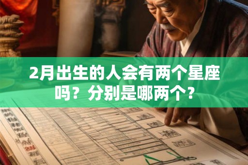 2月出生的人会有两个星座吗?分别是哪两个? 2月出生的人会有两个星座吗?分别是哪两个?