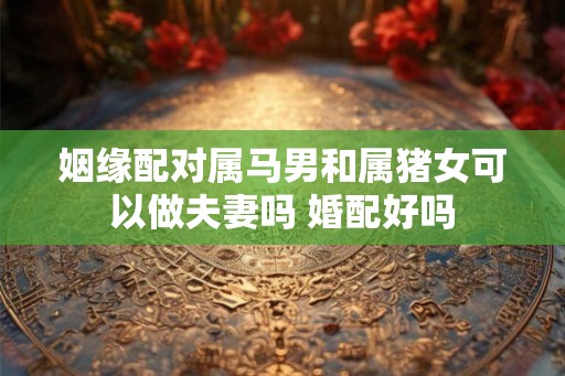 姻缘配对属马男和属猪女可以做夫妻吗 婚配好吗