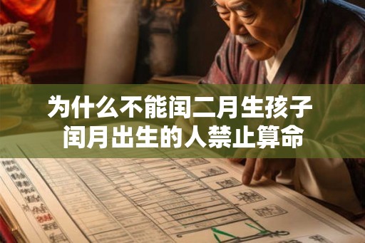 为什么不能闰二月生孩子 闰月出生的人禁止算命