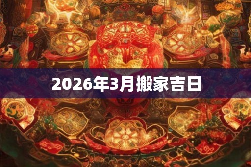 2026年3月搬家吉日