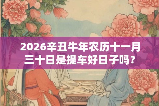 2026辛丑牛年农历十一月三十日是提车好日子吗? 2026辛丑牛年农历十一月三十日是提车好日子吗?
