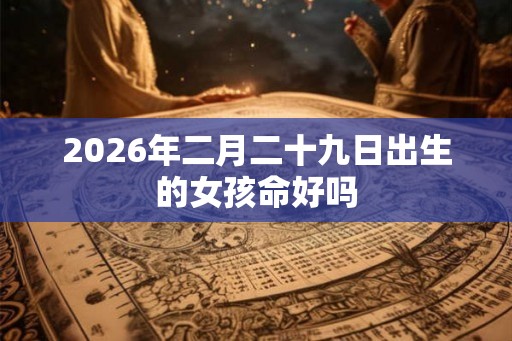 2026年二月二十九日出生的女孩命好吗