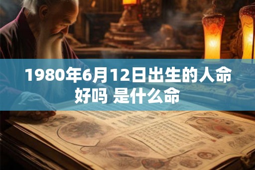 1980年6月12日出生的人命好吗 是什么命