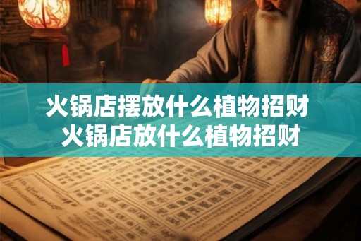 火锅店摆放什么植物招财 火锅店放什么植物招财 火锅店摆放什么植物招财 火锅店放什么植物招财