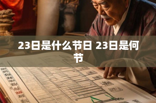 23日是什么节日 23日是何节