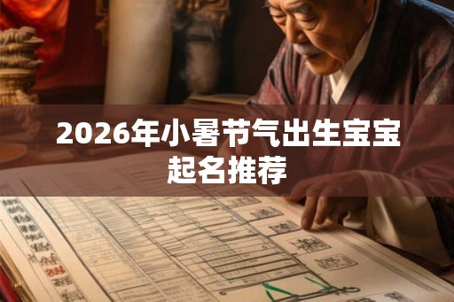 2026年小暑节气出生宝宝起名推荐