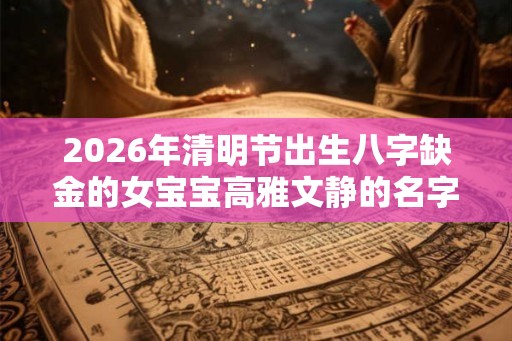 2026年清明节出生八字缺金的女宝宝高雅文静的名字精选 2026年清明节出生八字缺金的女宝宝高雅文静的名字精选