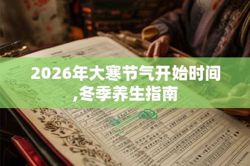 2026年大寒节气开始时间,冬季养生指南