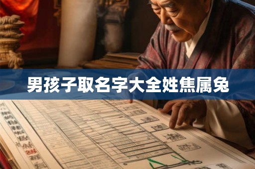 男孩子取名字大全姓焦属兔 男孩子取名字大全姓焦属兔