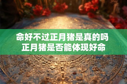 命好不过正月猪是真的吗 正月猪是否能体现好命